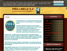 Tablet Screenshot of proj-weld.pl